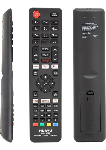 Netflıx-Youtube-Google Play Tuşlu Unıversal LCD LED Tv Kumanda RM-L1622 (4172)