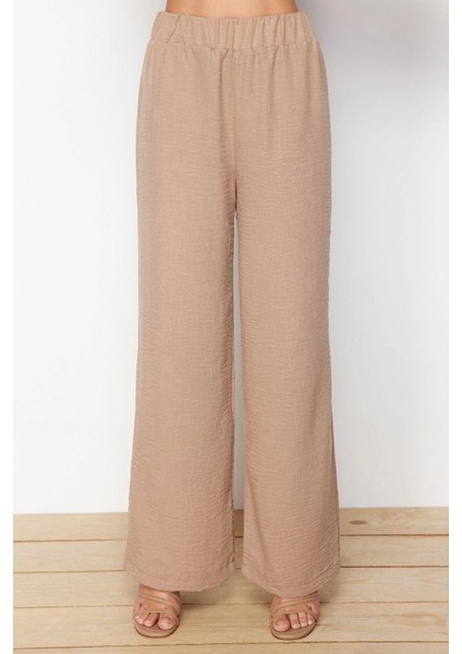 Moda Dokuma Düz Ceket Yaka Casual Günlük Koyu Kruvaze Bağlamalı Dokuma Alt-Üst Takım indirimleri