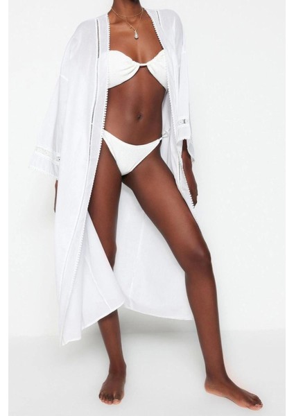 Moda Dokuma Regular Kalıp Uzun V Yaka Standart Kol Crinkle Basic Düz Desen Kimono Kaftan modelleri