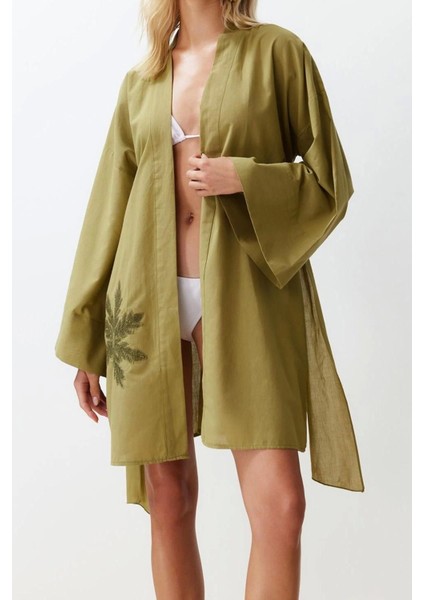 Moda Örme Regular Kalıp Midi Kruvaze Ispanyol Kol Vual Basic Düz Desen Kimono Kaftan fiyatları