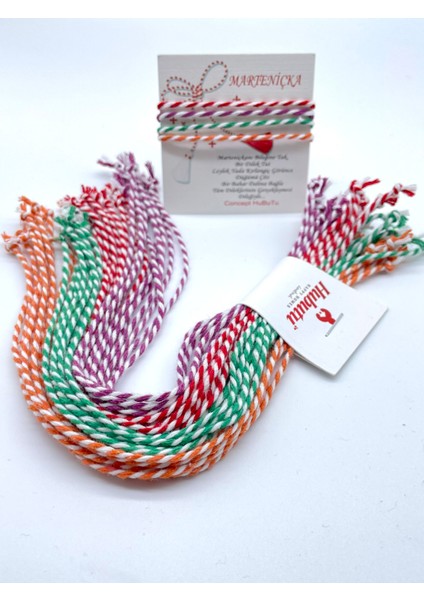 Hediyelik Şans Para Denge Sağlık Marteniçka Dilek Bilekliği Seti (40 Adet)