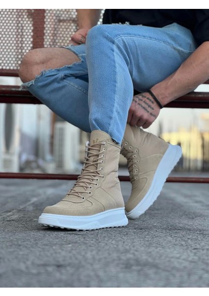 K&a KA012 Bej Süet Uzun Bağcıklı Bot fiyatları