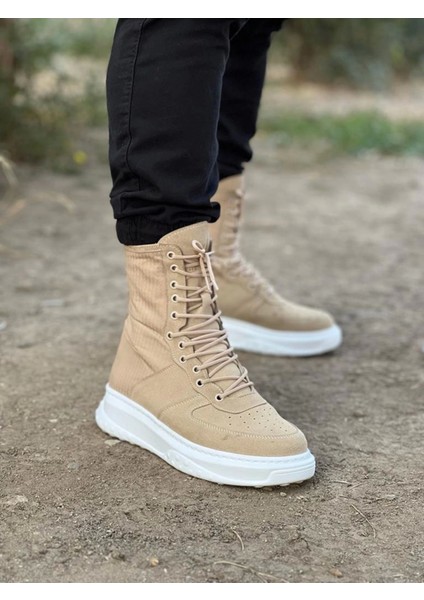 K&a KA012 Bej Süet Uzun Bağcıklı Bot fırsatları