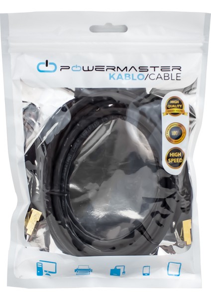 Cat7 Kablo 2 Metre Siyah PMCAT72 (4767) - MCT5041-8605