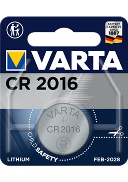 Varta CR2016 Lityum Pil Tekli Paket (4767) - MCT7698-8972