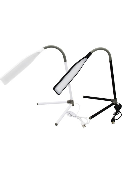 Portatif Ayaklı 23LED USB Girişli Masa Lambası Oynar Başlı (4172)