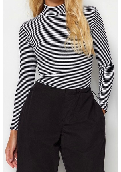 Moda Dik Yaka Örme Slim Düz Desen Casual Günlük Regular Uzun Kol Bluz fiyatları