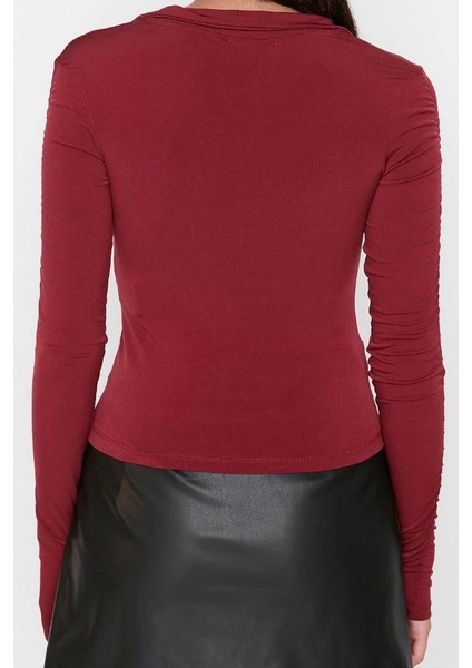 Moda Polo Yaka Örme Slim Düz Desen Casual Günlük Regular Uzun Kol Bluz indirimleri
