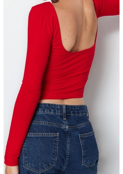 Moda Kayık Yaka Örme Slim Düz Desen Casual Günlük Regular Uzun Kol Bluz fiyatları