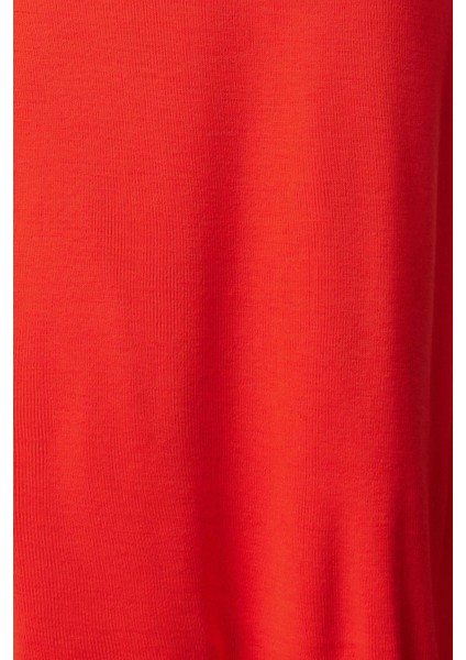 Moda Stil Regular Kayık Yaka Midi Boy Triko Elbise fırsatları