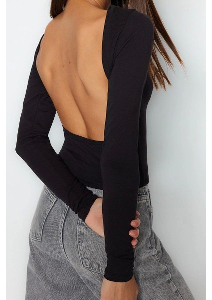 Moda Bisiklet Yaka Örme Slim Düz Desen Casual Günlük Regular Uzun Kol Bluz fiyatları