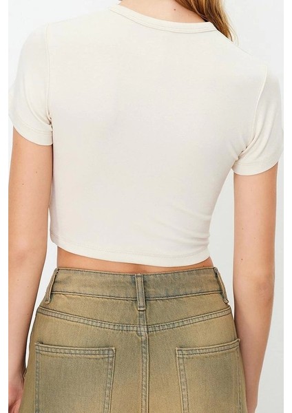 Moda 2li Paket Crop Yumuşak Esnek Rahat Örme Bluz modelleri