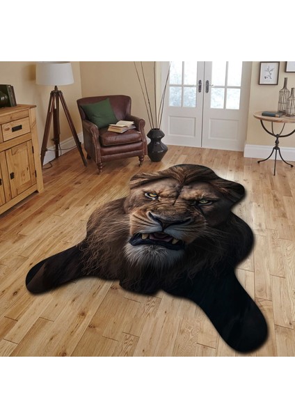 Dekoratif, 3D Baskılı Özel Tasarım, Lazer Kesim, Ince, Kaymaz Taban Halı 88