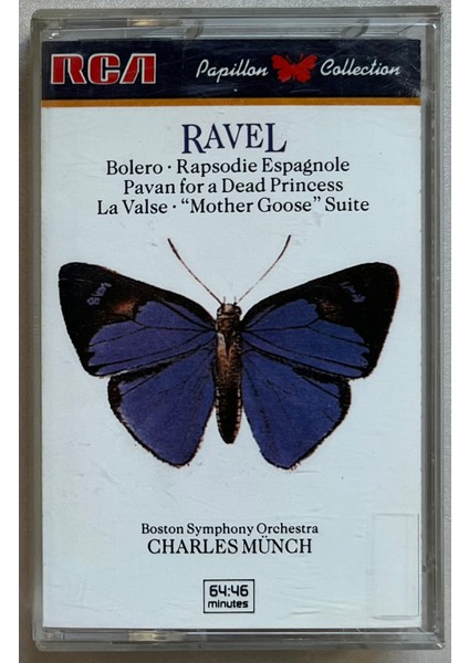 Ravel Boston Symphony Orchestra Charles Münch (Kaset)