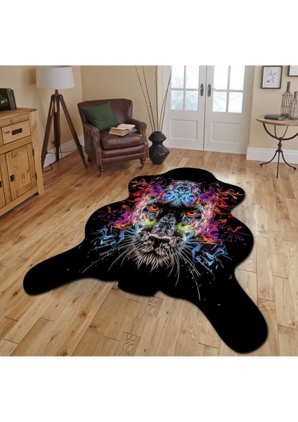 Dekoratif, 3D Baskılı Özel Tasarım, Lazer Kesim, Ince, Kaymaz Taban Halı 97