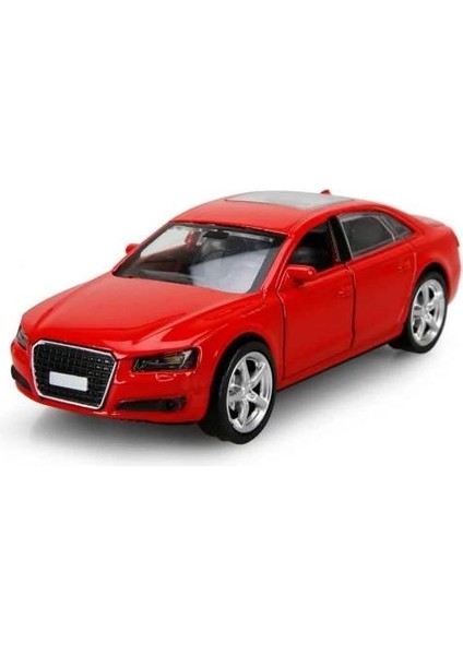 Oyuncak Metal Model Araba Açılır Kapı 1/36 Çek Bırak Kırmızı Audi