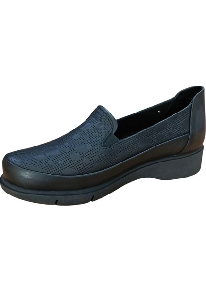 D25YA-3630-B Kadın Deri Casual Ayakkabı Siyah