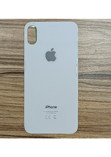 Apple iPhone Xs Max Arka Kapak Pil Kapağı Beyaz Renk