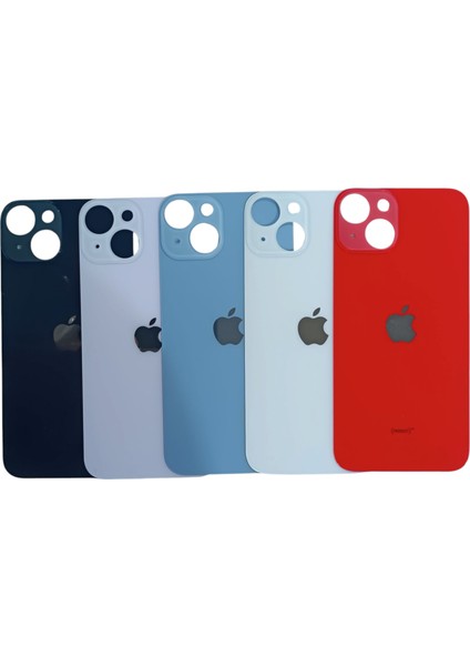 Apple iPhone 14 Arka Kapak Pil Kapağı + Yapıştırıcı+Kırılmaz+Tamir Seti Mavi Renk