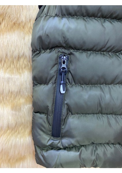 Çocuk Şişme Yelek Yağmur Su Geçirmez Içi Astarlı Fermuarlı Çift Cep Puffer Yelek