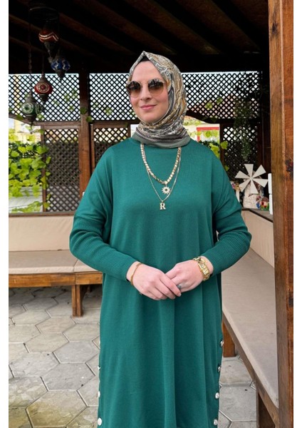 Sevda Triko Tunik Zümrüt fırsatları