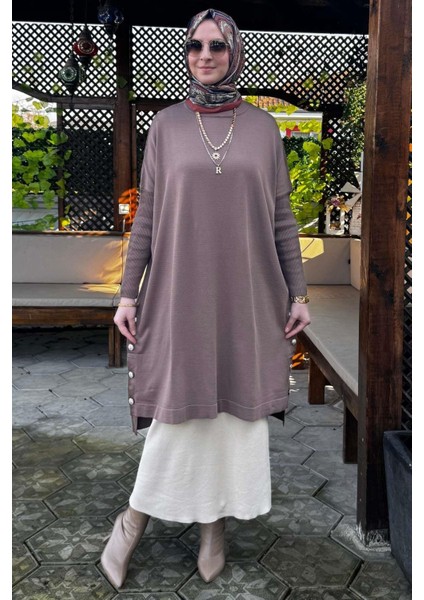 Sevda Triko Tunik Sütlü Kahve fiyatları