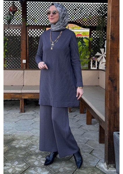 Damla Triko Tunik Antrasit