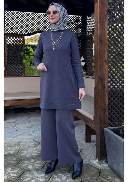 Damla Triko Tunik Antrasit