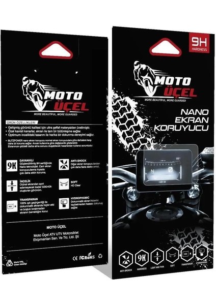 Tvs Raider 125 Nano Kırılmaz Ekran Koruyucu