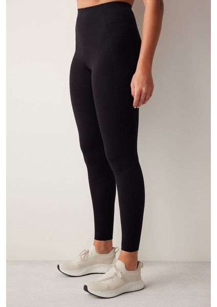 Miracle Pocket Detailed Siyah Tayt