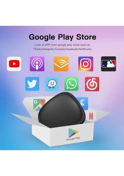 Akıllı Multimedya Kutusu Android 13 32GB Kablosuz Carplay Ai Box Youtube Netflix Google Playstore Wifi