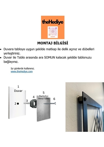 Metal Tablo -Küçük Prens -Siyah