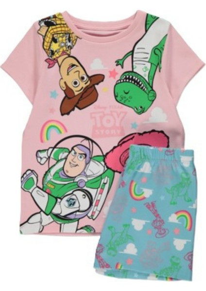 Toy Story Kız Çocuk Alt Üst Şortlu Takım