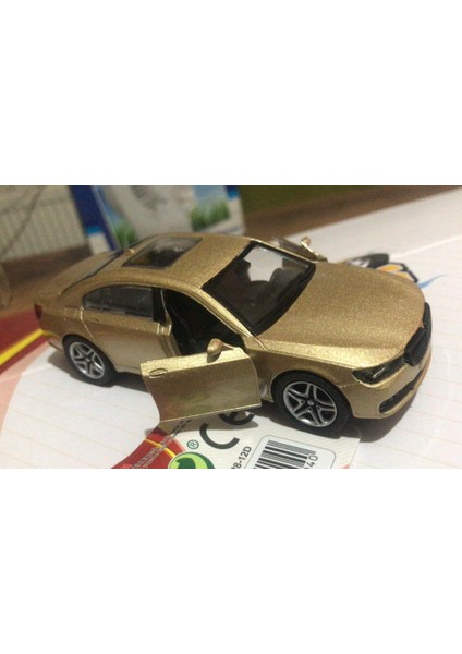 Oyuncak Metal Model Araba Açılır Kapı 1/36 Çek Bırak Gold Bmw