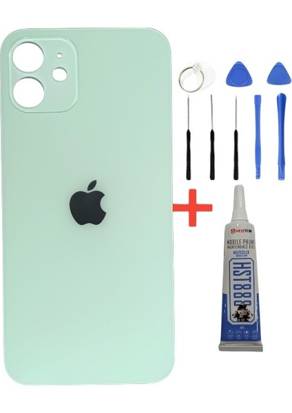 Apple iPhone 11 Arka Kapak Pil Kapağı +Tamir Seti ve Yapıştırıcı Açık Mavi Renk