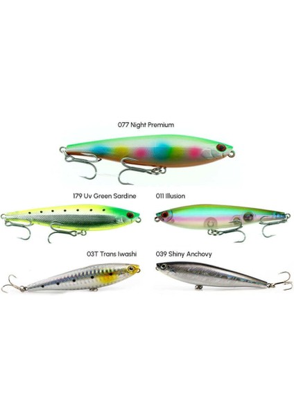 Big Dog-X 9.5 cm 13.5 gr Su Üstü Maket Balık 179 Uv Green Sardine