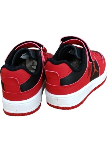 Haykat Çocuk Bantlı Sneaker Siyah - Kırmızı 1