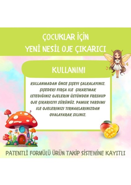 Yeni Nesil Doğal Çocuk Oje Çıkarıcı 10 ml