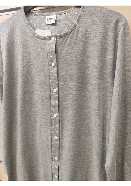 Pamuk Uzun Kol Önden Düğmeli Kadın Pijama Takım 14776 fiyatları