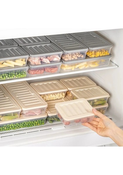 8'li Saklama Kabı , Mikrodalga Uyumlu Erzak Saklama Kabı 8 x 2400 ml