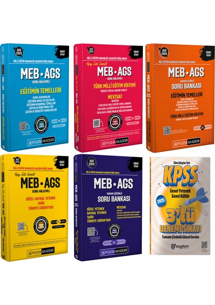 2025 Meb-Ags Kazandıran Set (Konu Anlatımı-Soru Bankası)