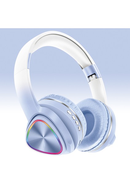 Kablosuz Bluetooth Kulaklık Kulak ve Kafa Üstü Kablosuz Anc Işıklı Oyun ve Müzik Kulaklığı