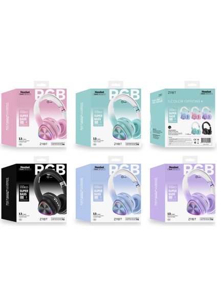 Kablosuz Bluetooth Kulaklık Kulak ve Kafa Üstü Kablosuz Anc Işıklı Oyun ve Müzik Kulaklığı modelleri