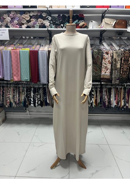 Efraze Uzun Kollu Penye Elbise Içlik 148 cm 4422 1631