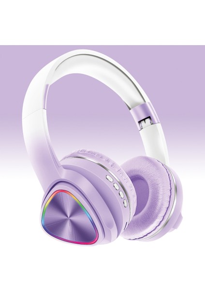 Kablosuz Bluetooth Kulaklık Kulak ve Kafa Üstü Kablosuz Anc Işıklı Oyun ve Müzik Kulaklığı