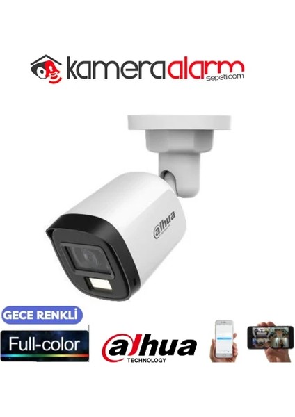 B1A21-U-IL 7/24 Renkli 2MP Dış Mekan AHD Bullet Kamera