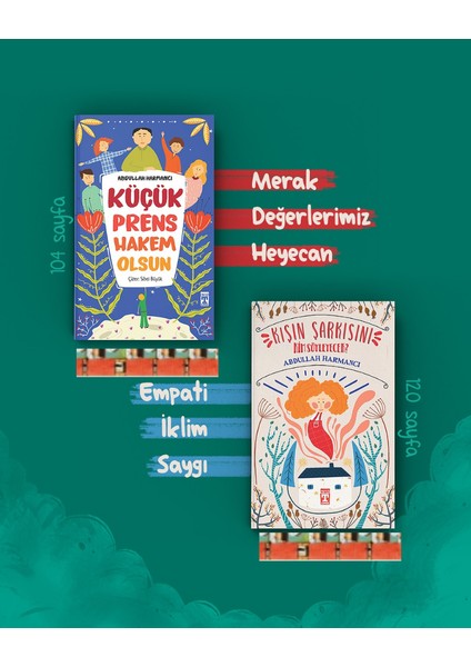 Küçük Prens Hakem Olsun / Kışın Şarkısını Kim Söyleyecek? (2 Kitap) - Abdullah Harmancı
