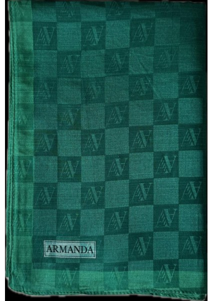 Dama Monogram Şal 3370-ZÜMRÜT