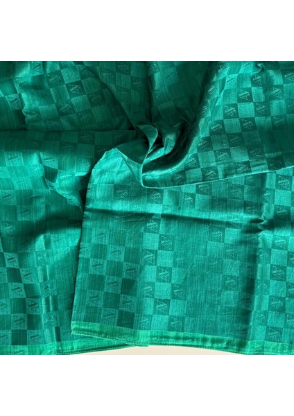 Dama Monogram Şal 3370-ZÜMRÜT
