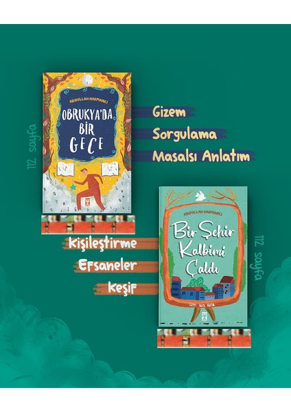 Obrukyada Bir Gece / Bir Şehir Kalbimi Çaldı (2 Kitap) - Abdullah Harmancı